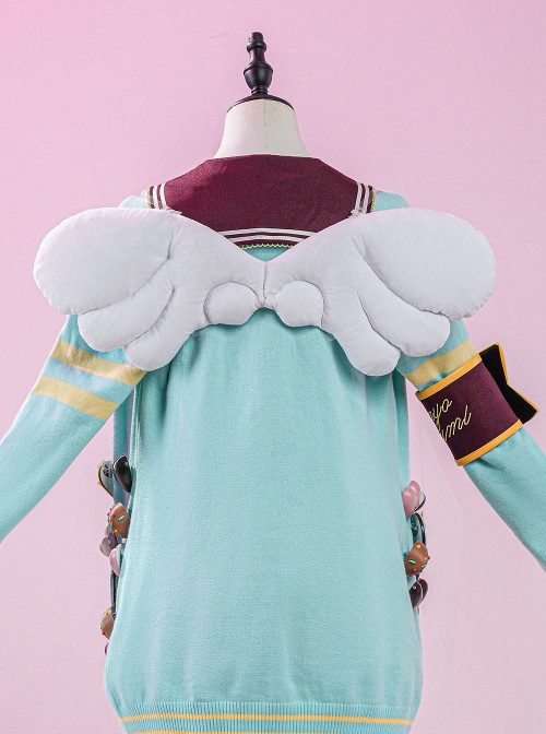 Anime Lovelive Valentine's Day Chocolate Awaken Halloween Cosplay Accessories White Wings