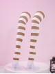Anime Lovelive Valentine's Day Chocolate Awaken Halloween Cosplay Accessories Horizontal Striped Socks