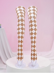 Anime Lovelive Valentine's Day Chocolate Awaken Halloween Cosplay Accessories Diamond Pattern Socks