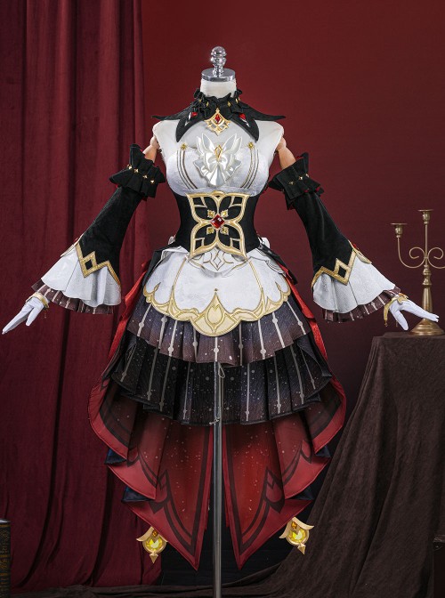 Game Genshin Impact Sandrone Marionette Halloween Cosplay Costume Set Without Props