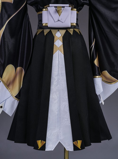 Game Zenless Zone Zero Hoshimi Miyabi Dignified Blossom Halloween Cosplay Costume Set