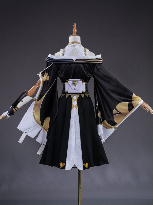 Game Zenless Zone Zero Hoshimi Miyabi Dignified Blossom Halloween Cosplay Costume Set
