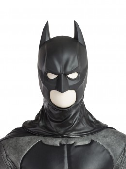 Justice League Batman Bruce Wayne Battle Suit Halloween Cosplay Accessories Black Head Cover Helmet