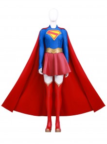 TV Drama Supergirl Kara Zor-El Halloween Cosplay Costume Set Without Boots
