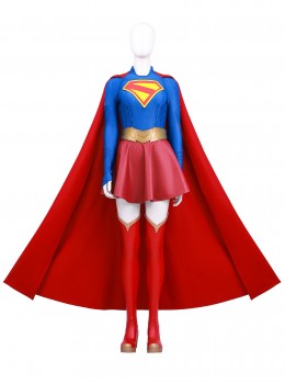 TV Drama Supergirl Kara Zor-El Halloween Cosplay Costume Set Without Boots