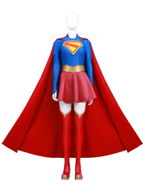 TV Drama Supergirl Kara Zor-El Halloween Cosplay Costume Set Without Boots