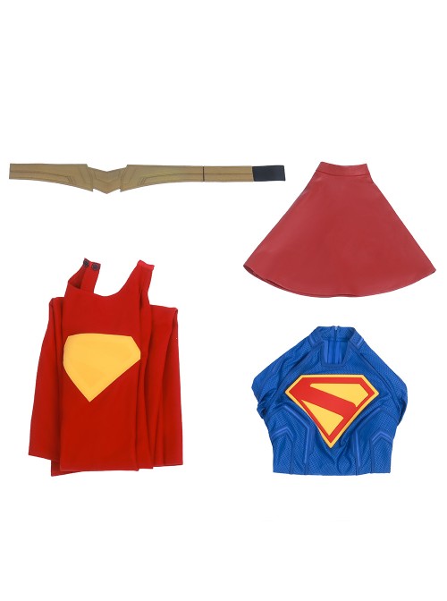 TV Drama Supergirl Kara Zor-El Halloween Cosplay Costume Set Without Boots