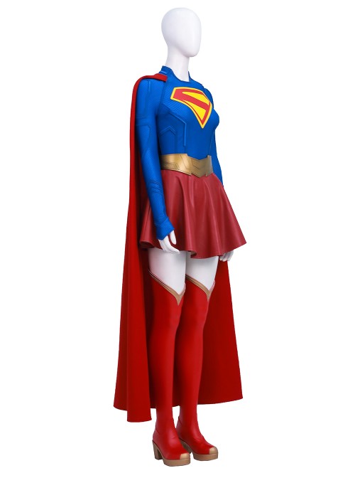 TV Drama Supergirl Kara Zor-El Halloween Cosplay Costume Set Without Boots