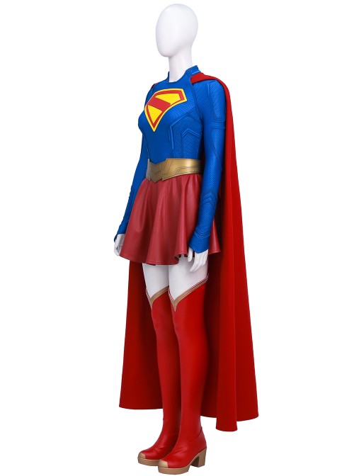 TV Drama Supergirl Kara Zor-El Halloween Cosplay Costume Set Without Boots