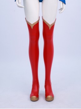 TV Drama Supergirl Kara Zor-El Halloween Cosplay Accessories Red Boots