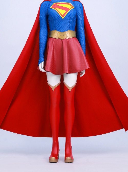 TV Drama Supergirl Kara Zor-El Halloween Cosplay Accessories Red Boots