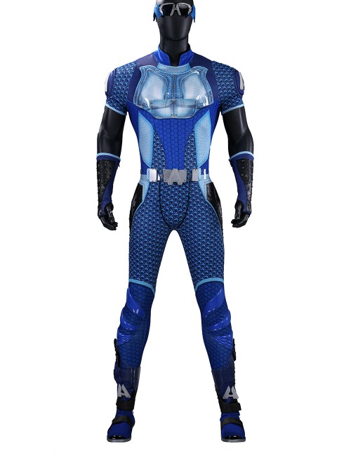 TV Drama The Boys A-Train Halloween Cosplay Upgraded Version Accessories Blue Black Boots