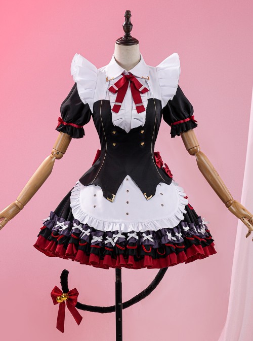 Game Wuthering Waves Fallen Wonderland Collaboration Chisa Halloween Cosplay Costume Set