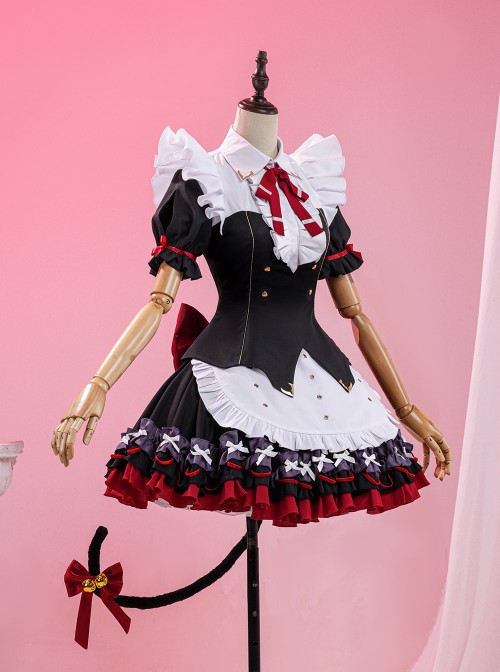 Game Wuthering Waves Fallen Wonderland Collaboration Chisa Halloween Cosplay Costume Set