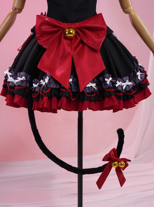 Game Wuthering Waves Fallen Wonderland Collaboration Chisa Halloween Cosplay Costume Set