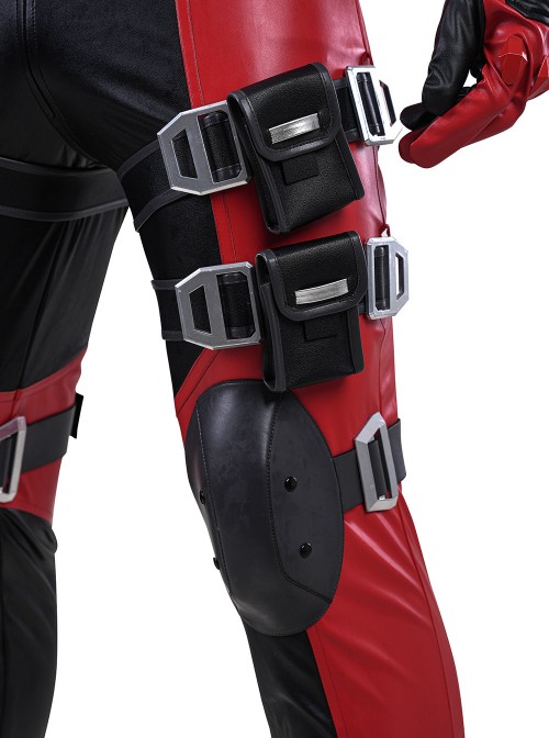 Game Marvel Rivals Deadpool Halloween Cosplay Upgraded Version Costume Set Without Helmet Without Boots Without Dual Blades Props
