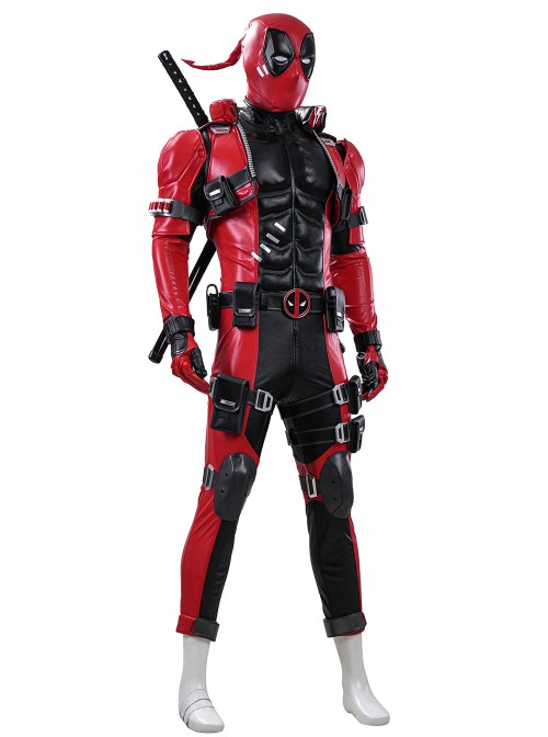 Game Marvel Rivals Deadpool Halloween Cosplay Upgraded Version Costume Set Without Helmet Without Boots Without Dual Blades Props