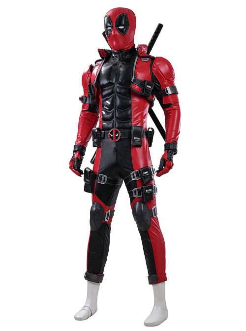 Game Marvel Rivals Deadpool Halloween Cosplay Upgraded Version Costume Set Without Helmet Without Boots Without Dual Blades Props