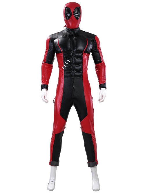 Game Marvel Rivals Deadpool Halloween Cosplay Upgraded Version Costume Set Without Helmet Without Boots Without Dual Blades Props