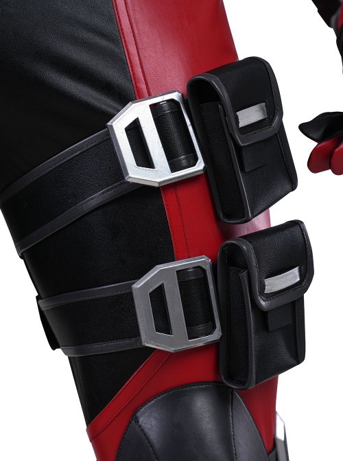 Game Marvel Rivals Deadpool Halloween Cosplay Upgraded Version Costume Set Without Helmet Without Boots Without Dual Blades Props