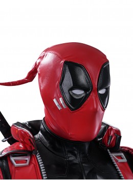Game Marvel Rivals Deadpool Halloween Cosplay Upgraded Version Accessories Red Helmet