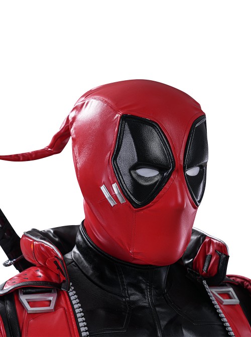 Game Marvel Rivals Deadpool Halloween Cosplay Upgraded Version Accessories Red Helmet