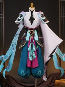Game Honor Of Kings Sun Quan Journey To The West Immortal Fan Envoy Halloween Cosplay Costume Set