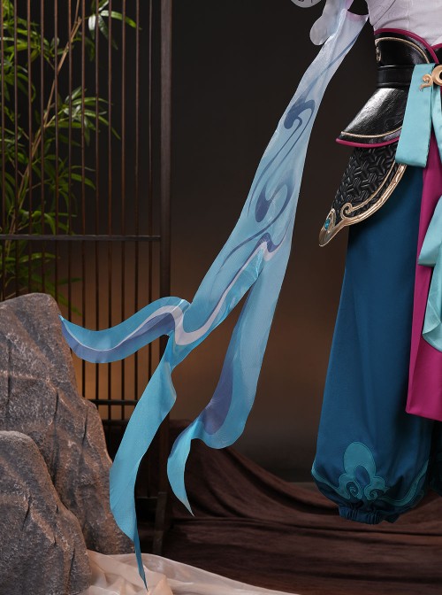 Game Honor Of Kings Sun Quan Journey To The West Immortal Fan Envoy Halloween Cosplay Costume Set