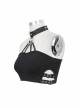 Chest Skull Nail Rivet Choker Side Leather Loop Black Punk Mini Strapless Vest