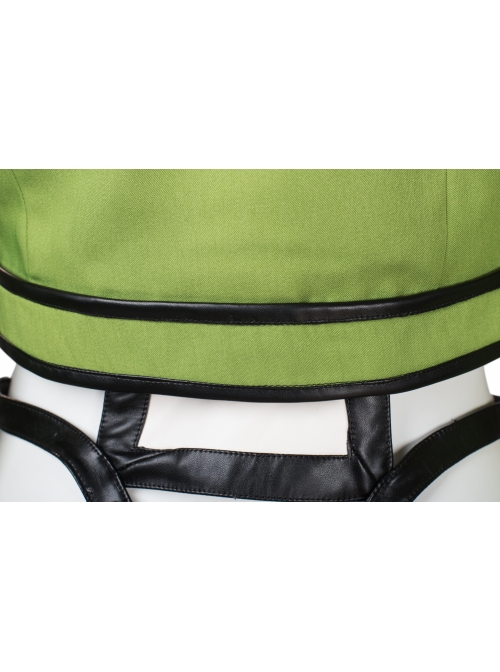 Japanese Anime Sword Art Online Asada Shino Halloween Cosplay Costume Green Jacket And Armband