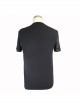 Partition Diamond Rough Selvedge Knit Splice Mesh Black Short Sleeve Punk T-Shirt