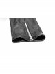 Steam Punk Female Black Military Buckle PU Leather Skinny Pants With Belt