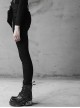 Steam Punk Female Black High Waist Pants With Braces