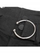 Steam Punk Female Black High Waist Pants With Braces