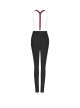 Steam Punk Female Black High Waist Pants With Braces