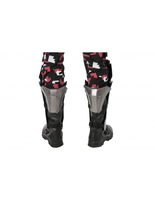 Game Batman Arkham Knight Arkham Knight Battle Suit Halloween Cosplay Shoes Black Boots