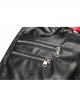 Steam Punk Female Contrast Color Belt Elastic PU Leather Skinny Pants