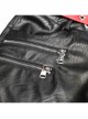 Steam Punk Female Contrast Color Belt Elastic PU Leather Skinny Pants