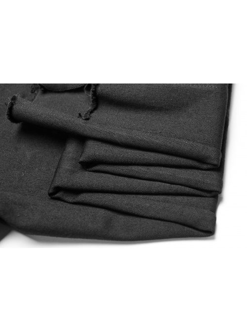 Steam Punk Casual Female Elastic High Waist Skinny Metal Buckle Jeans