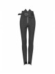 Steam Punk Casual Female Elastic High Waist Skinny Metal Buckle Jeans