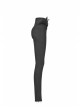 Steam Punk Casual Female Elastic High Waist Skinny Metal Buckle Jeans
