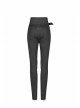 Steam Punk Casual Female Elastic High Waist Skinny Metal Buckle Jeans