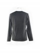 Asymmetric False Two Pieces Of Leather Rivet Armor Leather Hasp Black Punk T-Shirt