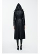 Black Punk Glued Suede short Front Long Back Triangular Game Style Double-Breasted Design Women Jacket