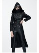 Black Punk Glued Suede short Front Long Back Triangular Game Style Double-Breasted Design Women Jacket