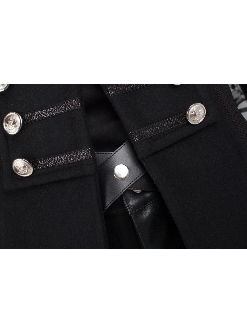 CG Movie Kingsglaive Final Fantasy XV Nyx Ulric Halloween Cosplay Costume Mid Length Black Jacket And Scabbard