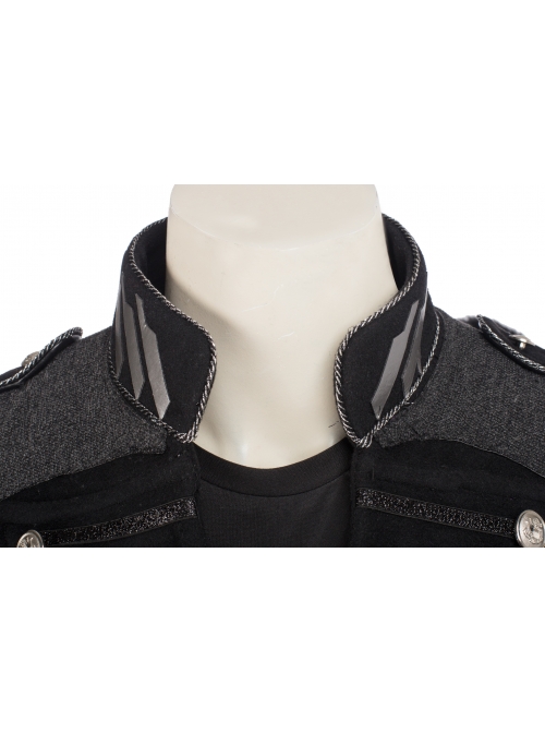CG Movie Kingsglaive Final Fantasy XV Nyx Ulric Halloween Cosplay Costume Mid Length Black Jacket And Scabbard