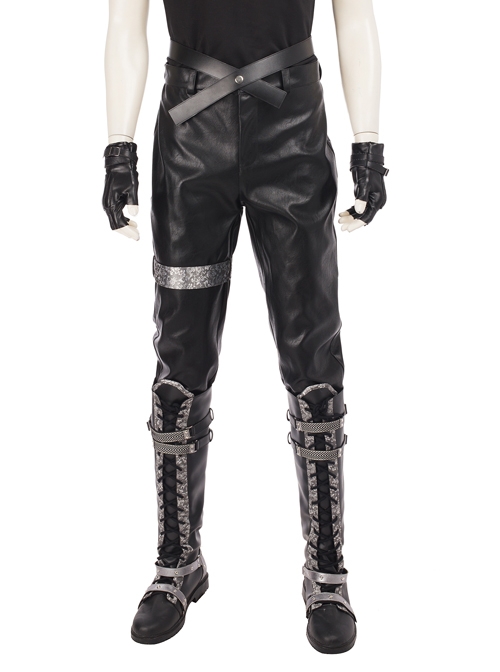 CG Movie Kingsglaive Final Fantasy XV Nyx Ulric Halloween Cosplay Costume Black Pants And Holster