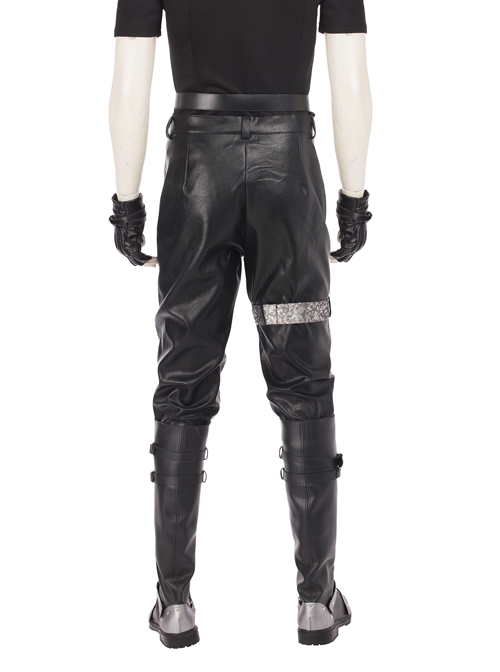 CG Movie Kingsglaive Final Fantasy XV Nyx Ulric Halloween Cosplay Costume Black Pants And Holster