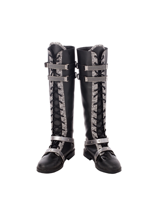 CG Movie Kingsglaive Final Fantasy XV Nyx Ulric Halloween Cosplay Costume Black Boots